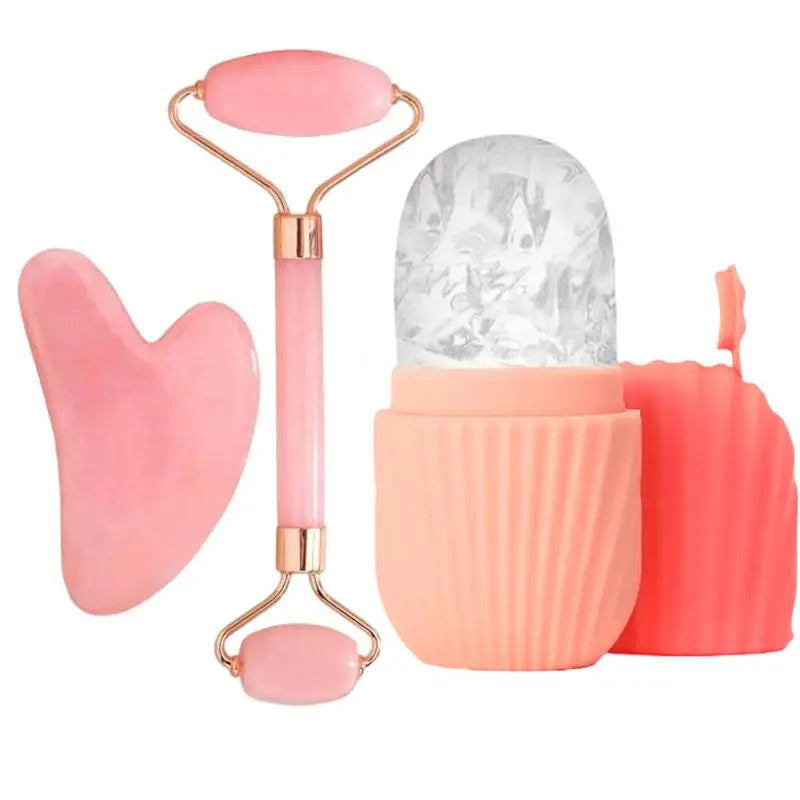 FREE Beauty Set: Ice Rollers + Gua Sha + Facial Massager