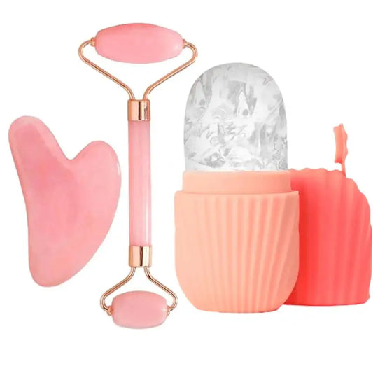 FREE Beauty Set: Ice Rollers + Gua Sha + Facial Massager