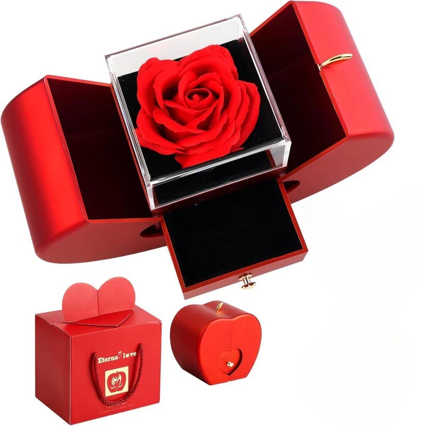🌹 Rosa Eterna en Caja Sorpresa